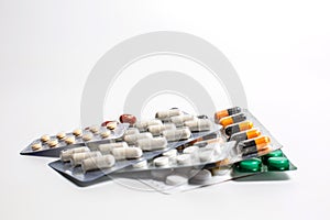 Pills for the treatment of various diseases of different colors