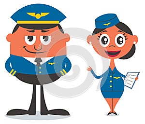 Pilot and Air Hostess