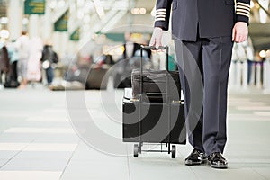 Pilot with bags