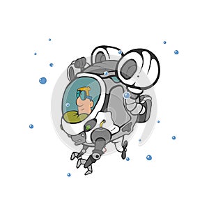 Pilot of bathyscaphe