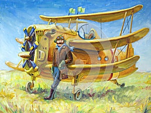Pilot and his plane