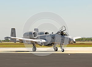 Pilot returning from mission