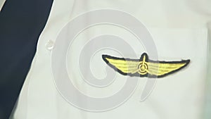 Pilot's uniform with epaulets and insignia, civil aviation, responsible job