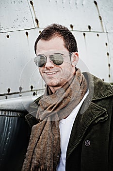 Pilot with Sunglasses