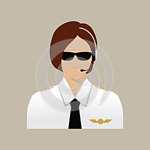 Pilot. Vector illustration decorative design