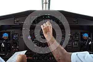 Pilots in flight photo