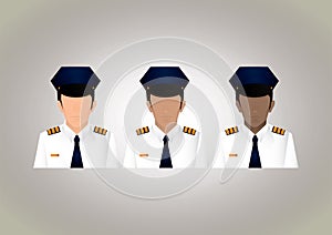 pilots. Vector illustration decorative design