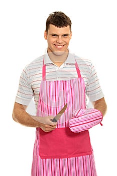 Pimk apron.