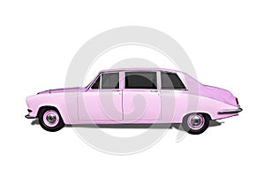 Pimped Pink Retro Car