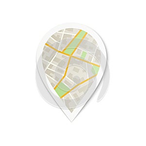 Pin with City Map