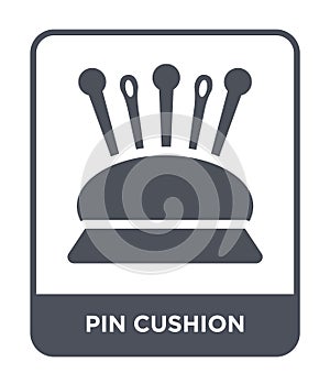 pin cushion icon in trendy design style. pin cushion icon isolated on white background. pin cushion vector icon simple and modern