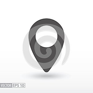 Pin location - flat icon