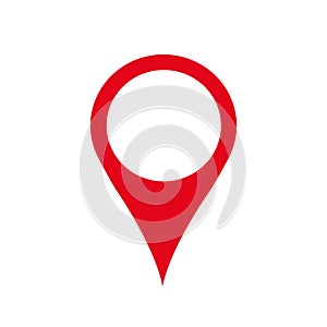 Pin map marker pointer icon, GPS location symbol â€“ for stock