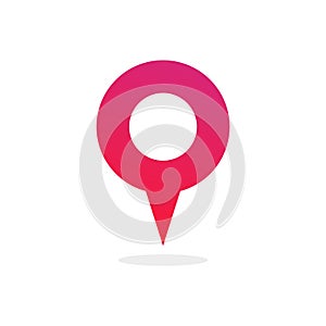 Pin map place location icon, Vector illustration with modern flat design on background for your location pin marker, pointer