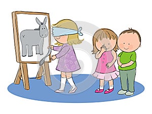 Pin the tail on the donkey