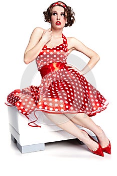 Pin-up girl. American style