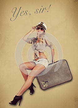 Pin Up Girl on Brief