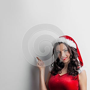 Pin-up Santa girl