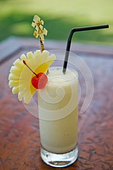 Pina colada cocktail drink