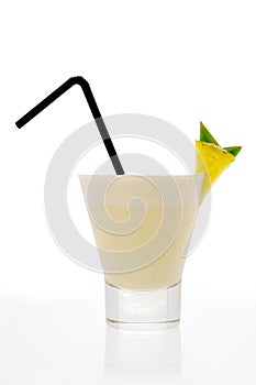 Pina Colada Cocktail (side view)