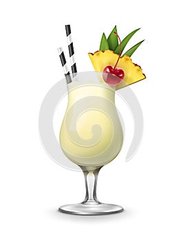 Pina Colada cocktail photo