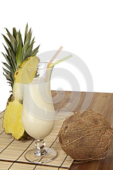 Pina Colada with pineapple and coconut