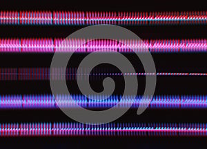 Pinak and purple oscillograph pulse illustration background