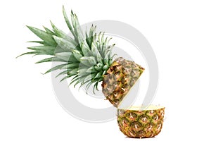 Pinapple on white background