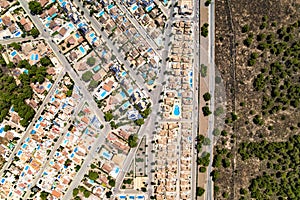 Pinar de Campoverde residential district view from above photo