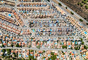 Pinar de Campoverde residential district view from above photo