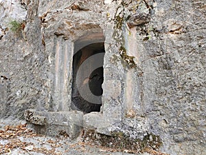 Pinara ruins of an ancient city near Fethiye, Mugla, TÃ¼rkiye. photo