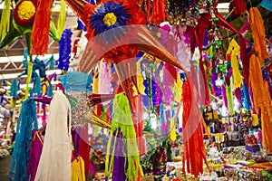 Pinatas in a Market photo