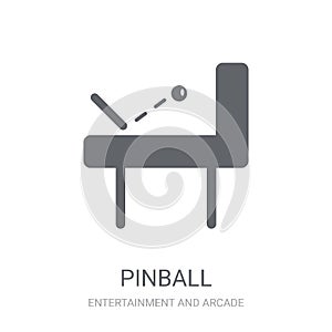 Pinball icon. Trendy Pinball logo concept on white background fr