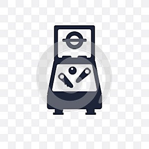 Pinball transparent icon. Pinball symbol design from Entertainment collection. Simple element vector illustration. Can be used in