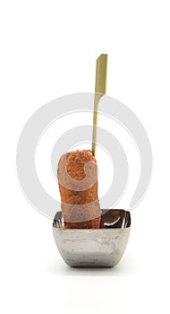 Pincho of croquette photo