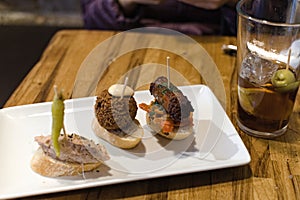 Pinchos and Vermouth, Typical Tapas in Barcelona photo