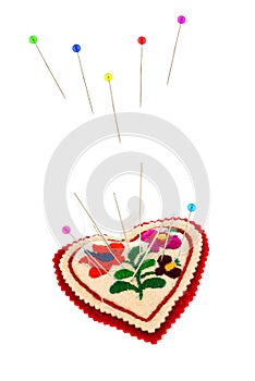 Pincushions with needles