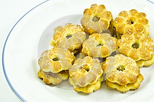 Pine apple yam stuff cracker with sugar