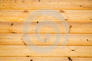 Pine balk wall