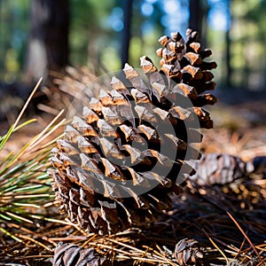 Pine cone, decoration for Christmas and Christmas tree, on holiday days