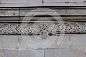 Pine cone detail on Parisian building