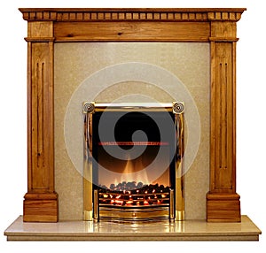 Pine Fire Surround photo