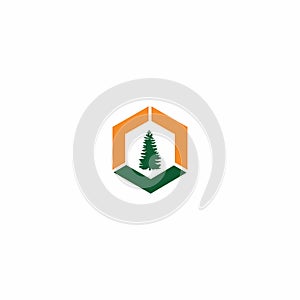 The Pine Logo Template Vector illustration design