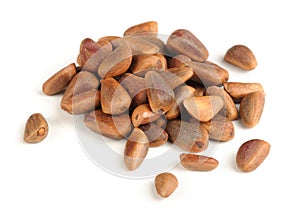 Pine Nuts Isolated on White Background