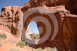 Pine Tree Arch in Arches National Park