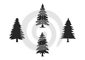 Pine Tree of Forest element Clipart