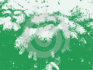 Pine Tree Needless Vector Texture Overlay