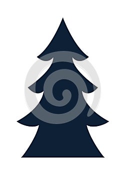 pine tree plant silhouette