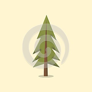Pine tree vector scatter