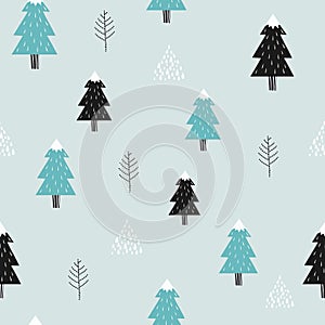 Pine trees background design